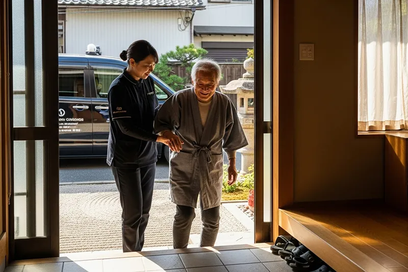 ご自宅の中から目的地まで丁寧に対応